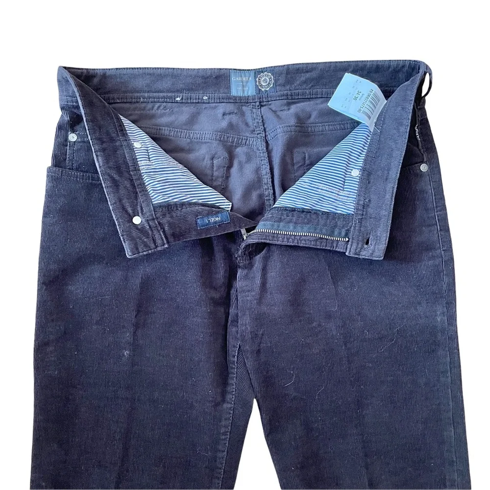 ❤️SOLD❤️ MENS 1920 GARDEUR CASUAL DARK BROWN CORDUROY PANTS JEANS STYLE 34/30 - Picture 3 of 11
